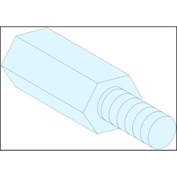 4 distantiere hexagonale M6 H25