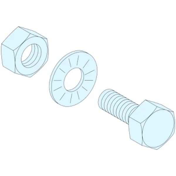 20 suruburi 8.8 clasa m6x20 /5mm bara de cupru
