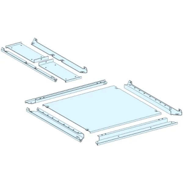 Placa presetupe simpla, PrismaSeT P, IP55, pentru tablou W 650,150mm D 600mm