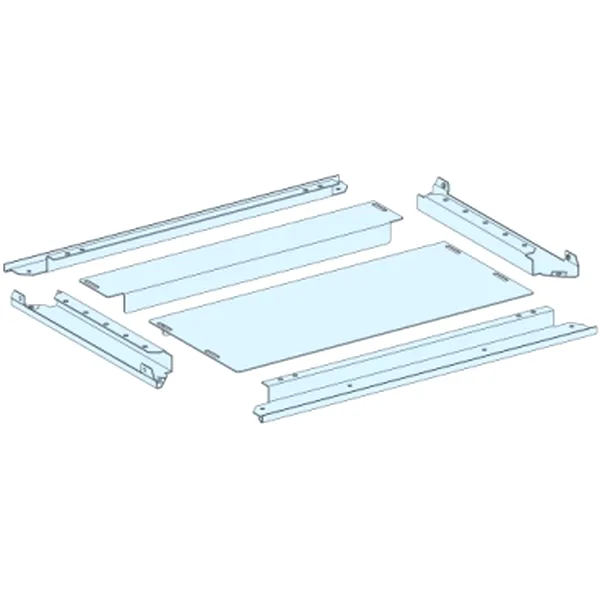 2 placi presetupe, PrismaSeT P, IP31, pentru tablou W 650mm D 600mm