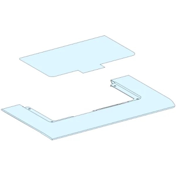 Placa acoperis, PrismaSeT G, pentru tablou W 300mm, IP30, placa metalica cu presetupe din plastic