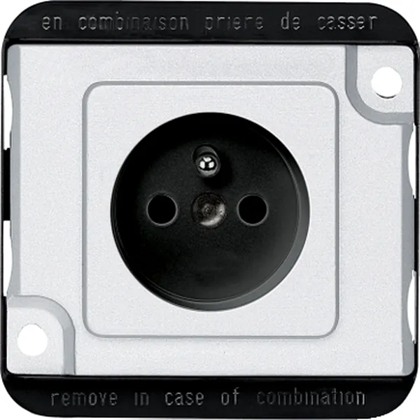 Iesire priza impamantare, insertie cu protund, term.f.surub, aLumina, Antivandalism