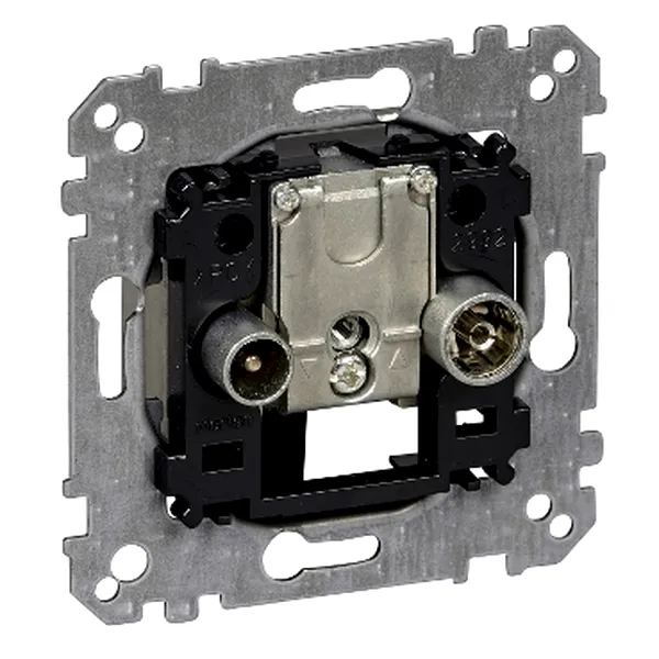 Priza Intermediara Antena.-Ies. Inser,2 Iesiri R/Tv+Sat,Prin Linie Priza-Ies.