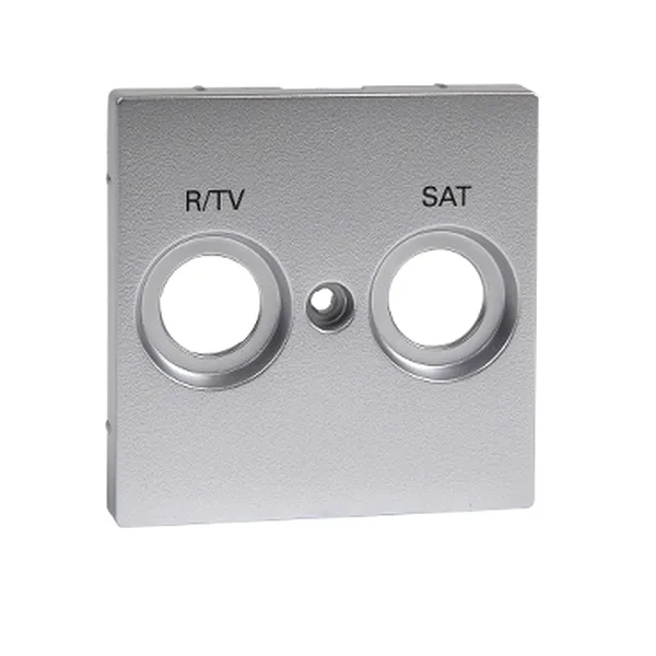 Placa Central Marcata R/Tv+Sat pentru Iesire Priza Antena, Aluminiu, Sistem M