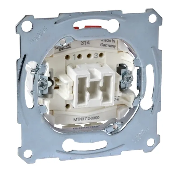 Interupator Simplu Bipolar, Incastrat, 10 Ax, 250 V C.A., fara surub