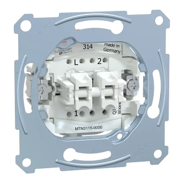 Intrerupator Bipolar, Incastrat, 10 Ax, 250 V C.A., fara suruburi