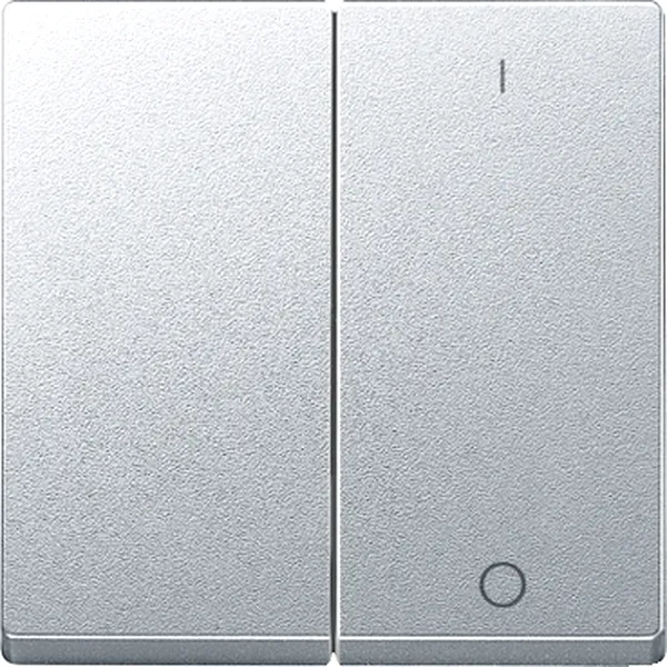 Clapeta 2 Porturi Marcat 0/1, Aluminiu, Sistem M