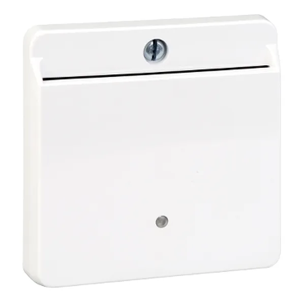 Suport Cartela de Acces Hotel, Alb Intens, Lucios, Sistem M