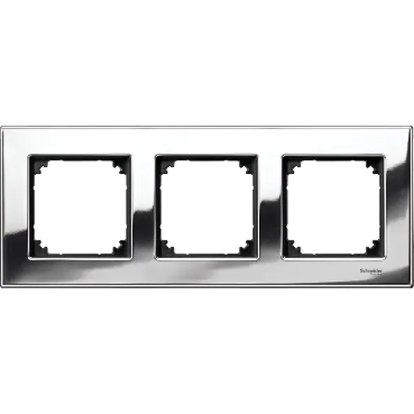 Rama Metalica, 3 Aparate, Crom, M-Elegance