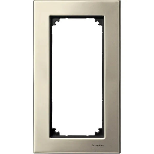 Rama Metalica, 2 Aparate fara Piesa Centrala de Legatura, Titaniu, M-Elegance