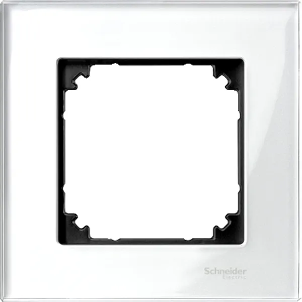 Rama din Sticla, 1 Aparat, Alb Briliant, M-Elegance