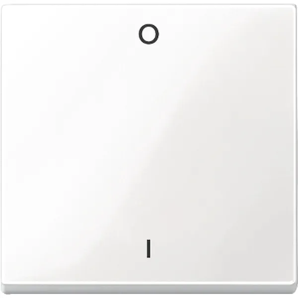 Clapeta Marcata 0/1,Alb Polar, Lucios, Sistem M