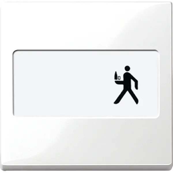 Clapeta cu Camp de Etichetare,Alb Polar, Lucios, Sistem M