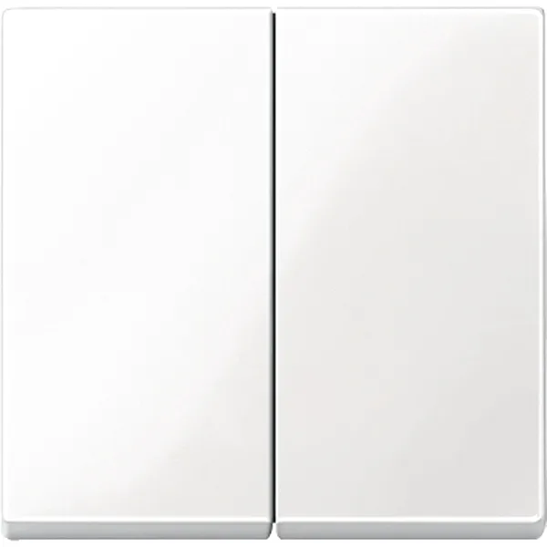 Clapeta 2 Porturi,Alb Polar, Lucios, Sistem M