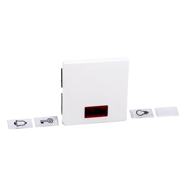 Clapeta cu Fereastra Rectangulara Indicator pentru Simboluri, Alb Intens, Lucios