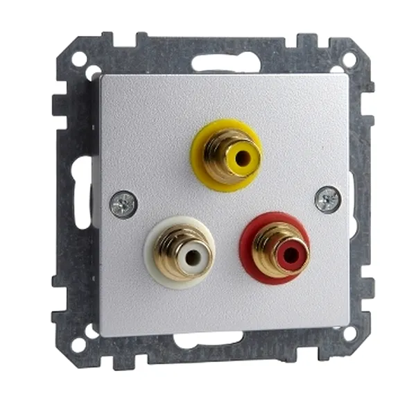 Priza pentru Conexiune Audio/Video, Aluminiu, Sistem M