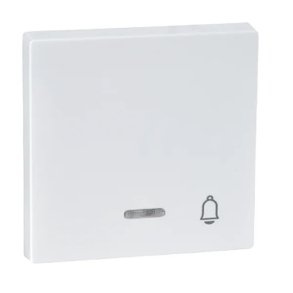 Clapeta cu Fereastra Indicator Si cu Simbol Clopot,Alb Polar, Lucios, Sistem M