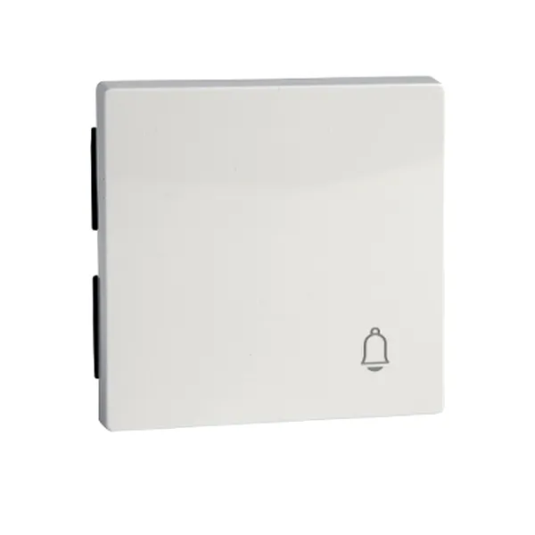 Clapeta cu Simbol Clopot,Alb Polar, Lucios, Sistem M