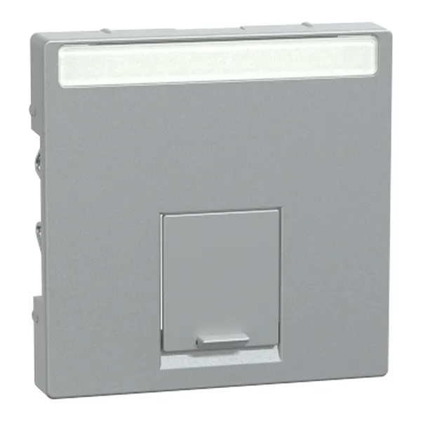 Placa Centrala simpla pentru Conector-Schneider Electric Rj45, Aluminiu