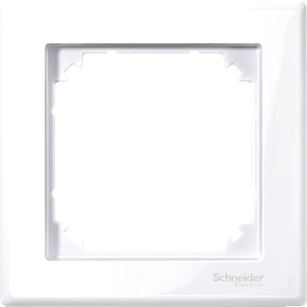 Rama M-Smart, 1-Port, Alb Intens, Lucios