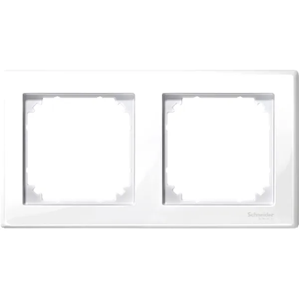 Rama M-Smart, 2-Porturi,Alb Polar, Lucios