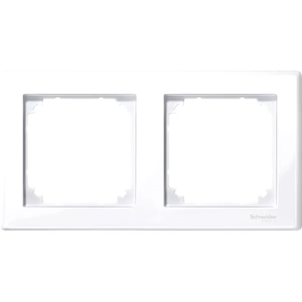 Rama M-Smart, 2-Porturi, Alb Intens, Lucios