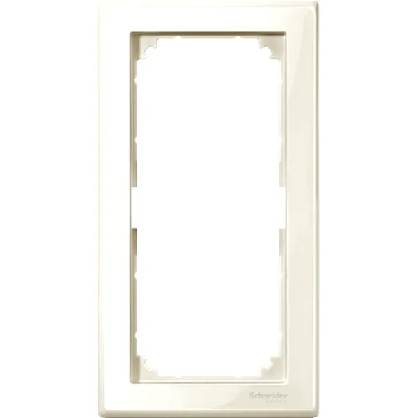 Rama M-Smart, 2 Aparate fara Piesa Centrala de Legatura, Alb, Lucios