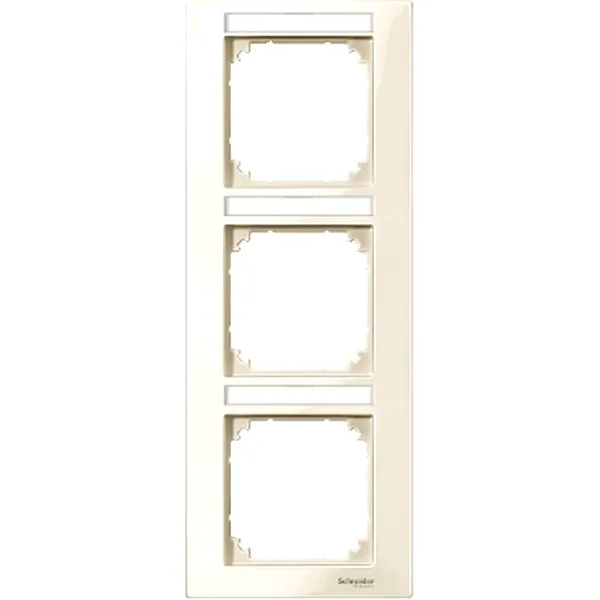 Rama M-Plan, 3 Aparate pentru Etichetare, Instalare Verticala, Alb, Lucios