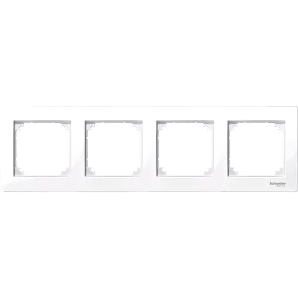 Rama M-Plan, 4 posturi, alb activ