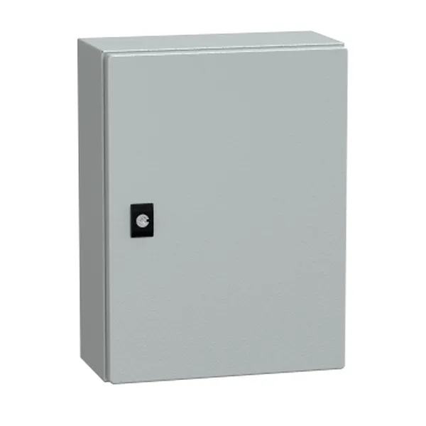 Spacial CRN, usa plina, cu contrapanou H400xW300xD150 IP66 IK10 RAL 7035