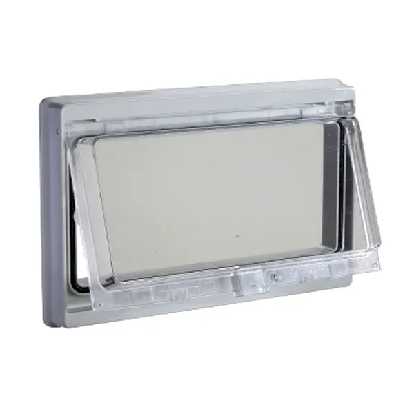 Fereastra Din Plastic Cu Capac Transparent Prins Cu Balamale. Ip 55, L78Xw180Mm.