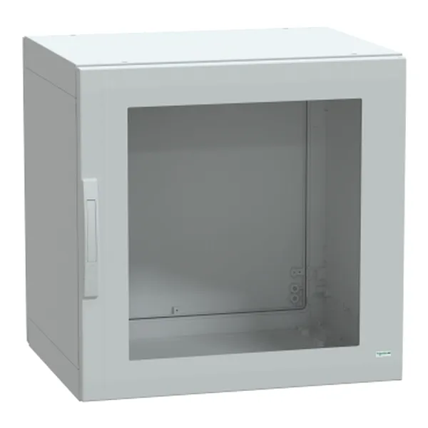Carcasa cu montaj pe podea poliester versiune PLA etansa 750x750x620 IP65 cu geam