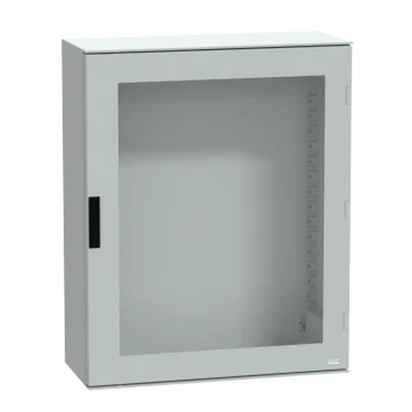 Carcasa montare perete poliester monobloc IP66 H1056xW852xD350mm usa cu geam