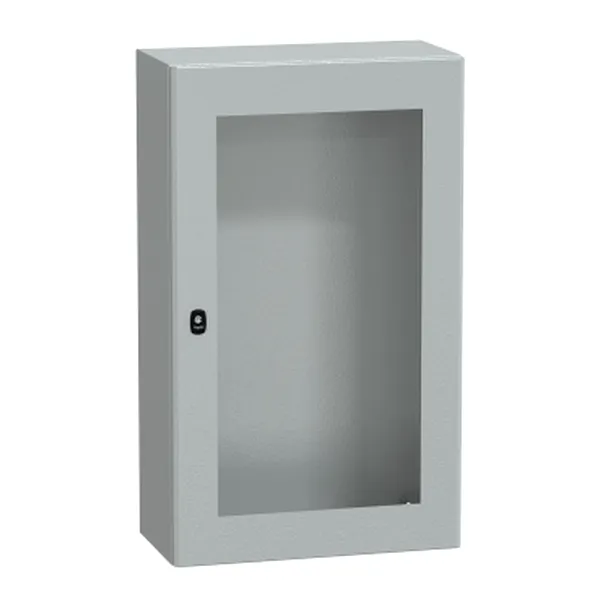 Usa transp. Spacial S3D cu plac. mont. H1000xW600xD300 IP55 IK10 RAL7035.