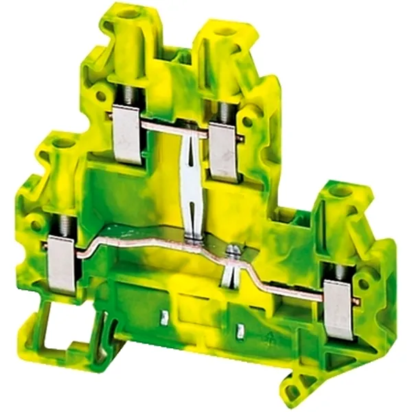 Linergy Bloc Terminal Disc. Lama2.5Mm 30A Cu 2 Niveluri 1X1 Conex. Cu SurubGri