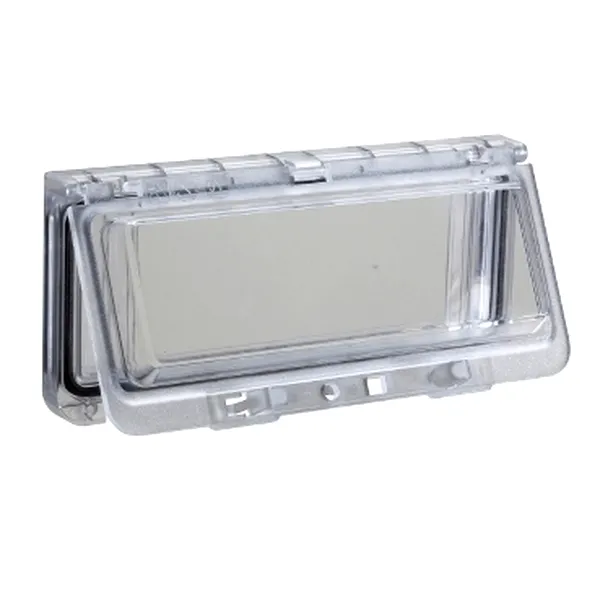 Fereastra Din Plastic Cu Capac Transparent Prins Cu Balamale. Ip 65, L78Xw130Xd2