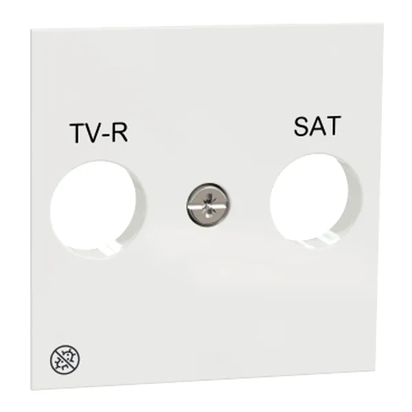 Noua Unica, Capac priza R-TV/SAT alb antibacterian