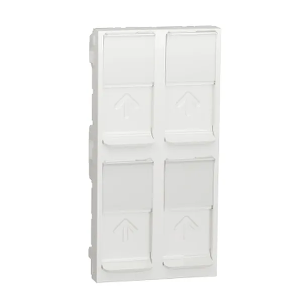 Noua Unica, Capac priza cvadrupla RJ45 45x90 alb