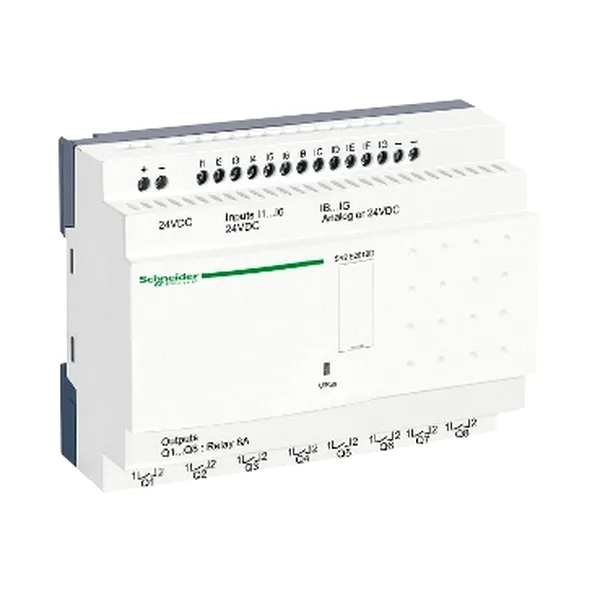 Releu Inteligent Comp. Zelio Logic, 20 I O, 24 V C.C., cu Ceas, fara Afisaj