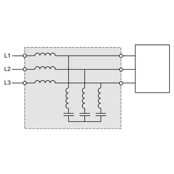 Filtru pasiv- 338 A - 400 V - 50 Hz - pentru variatie de viteza
