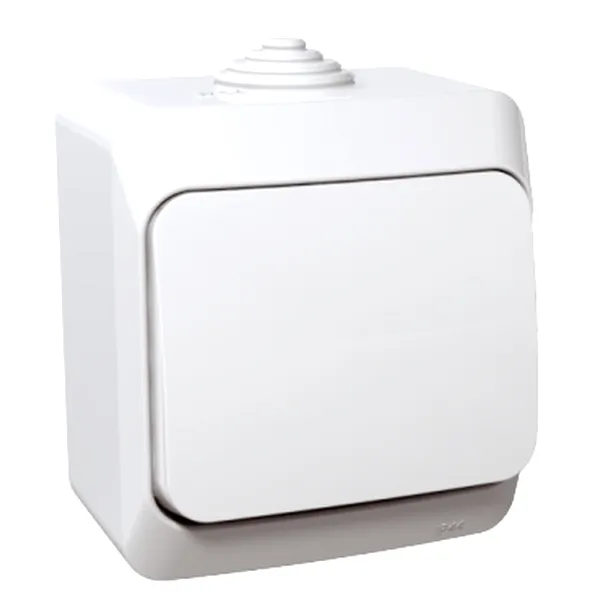 Cedar Plus, Intrerupator cu revenire 16A PT IP44 alb