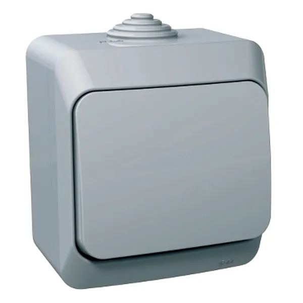 Cedar Plus, Intrerupator cu revenire 16A PT IP44 gri