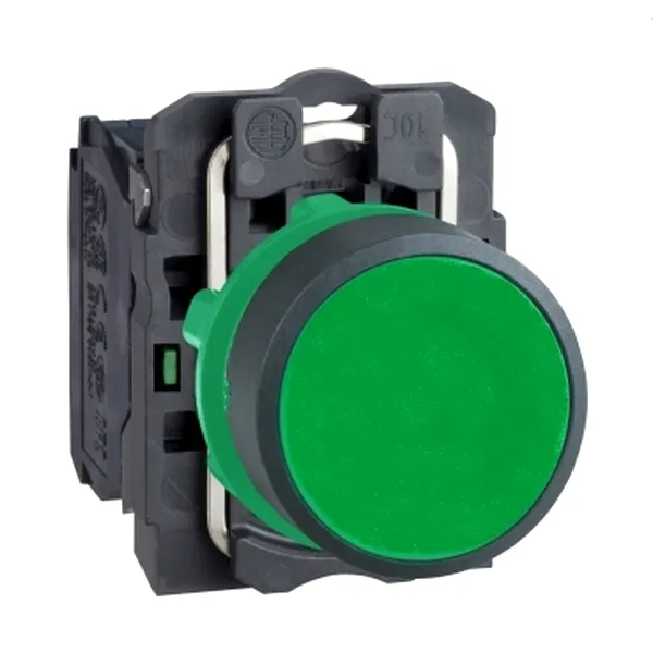 Buton Verde  22, Incastrat, Revenire cu Arc, 1No
